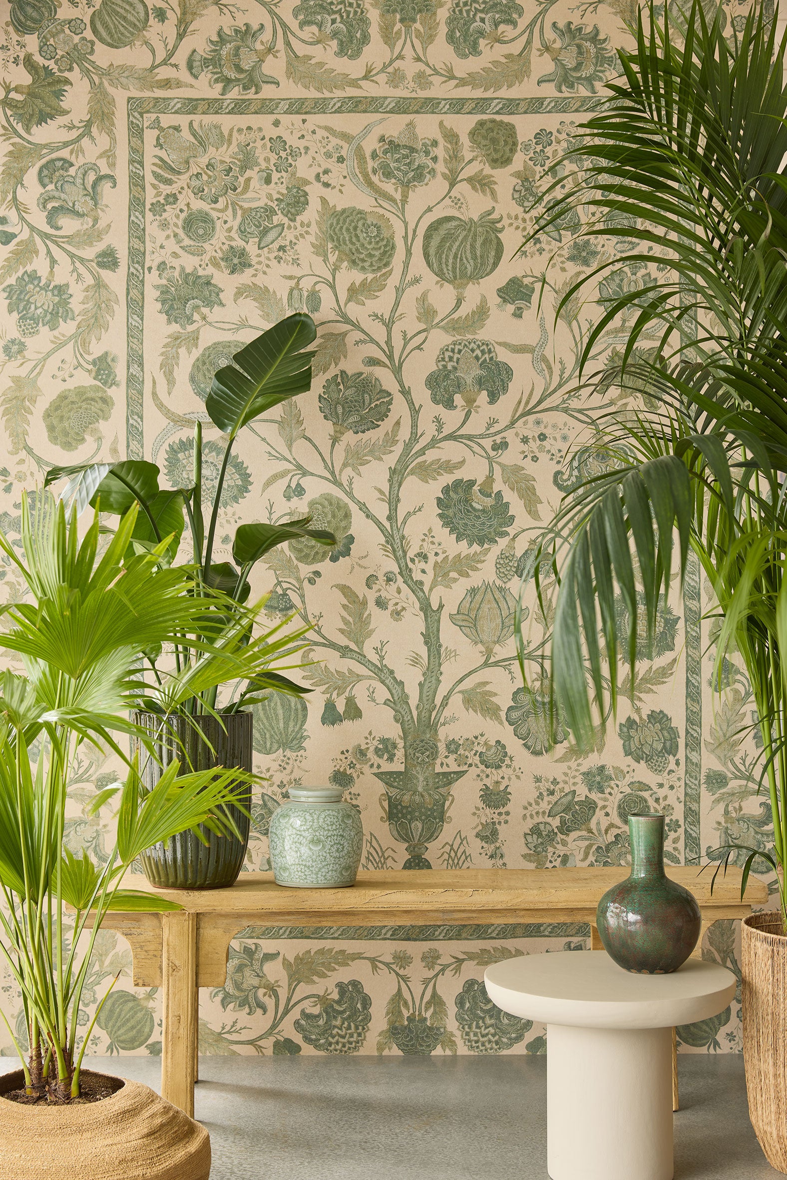 350687 Tree of Life Emerald Amber Mural by Eijffinger