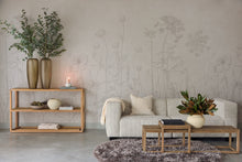 350702 Silhouette Flowers Brown/Taupe Mural by Eijffinger