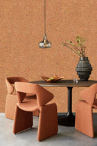 350811 Textured Plain Terracotta Felt Wallpaper by Eijffinger