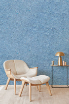 350816 Textured Plain Powder Blue Felt Wallpaper by Eijffinger