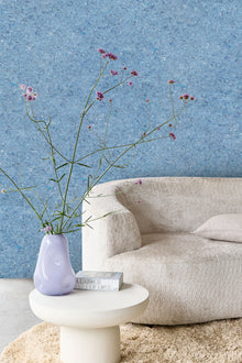 350816 Textured Plain Powder Blue Felt Wallpaper by Eijffinger