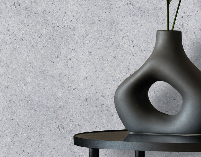 350818 Textured Plain Light Grey Felt Wallpaper by Eijffinger