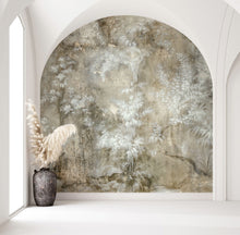 35095 Floral Beige and Silver Grey City Romance Mural by Galerie