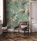 35096 Floral Green, Pink, Red and White City Romance Mural by Galerie