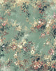 Floral Green, Pink, Red and White City Romance Mural by Galerie