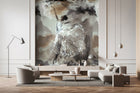 35097 Graphics Beige, Silver Grey and White City Romance Mural by Galerie
