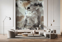 35097 Graphics Beige, Silver Grey and White City Romance Mural by Galerie