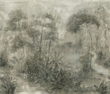 35098 Floral Beige and Green City Romance Mural by Galerie