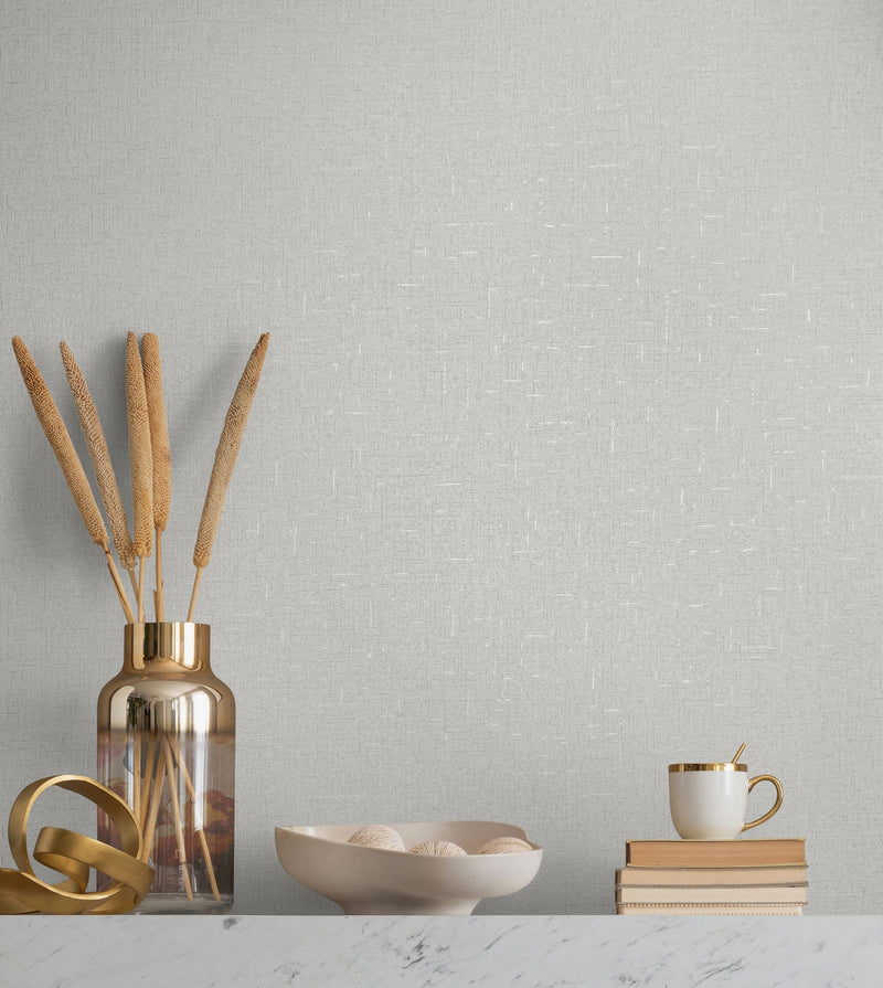 35116 Uni Silver Grey and Beige City Romance Wallpaper by Galerie