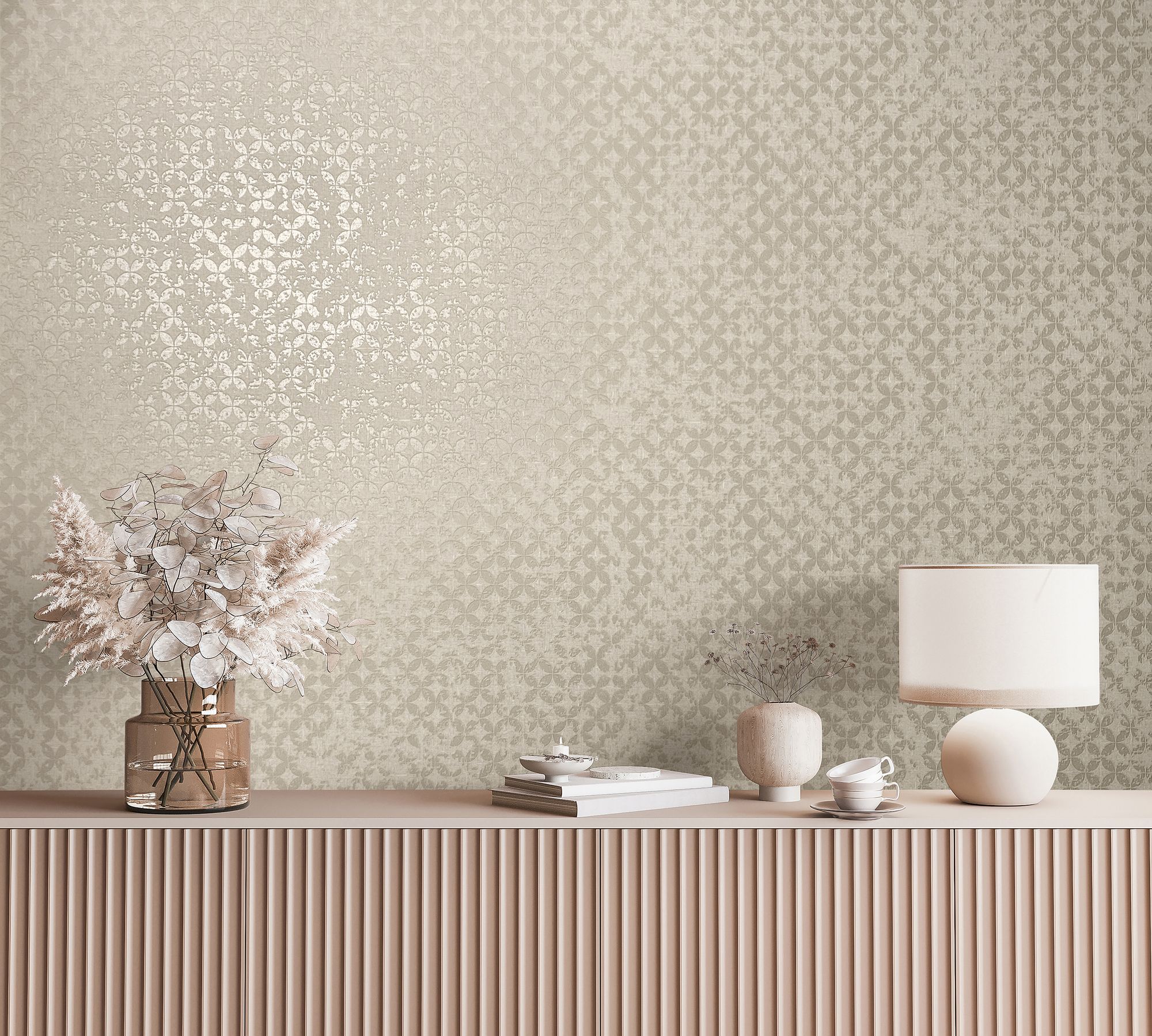 35117 Graphics Beige City Romance Wallpaper by Galerie