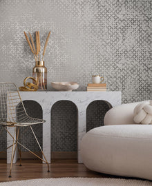 35118 Graphics Silver Grey City Romance Wallpaper by Galerie