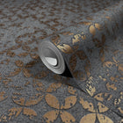 35119 Graphics Black and Bronze Brown City Romance Wallpaper by Galerie