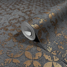 35119 Graphics Black and Bronze Brown City Romance Wallpaper by Galerie