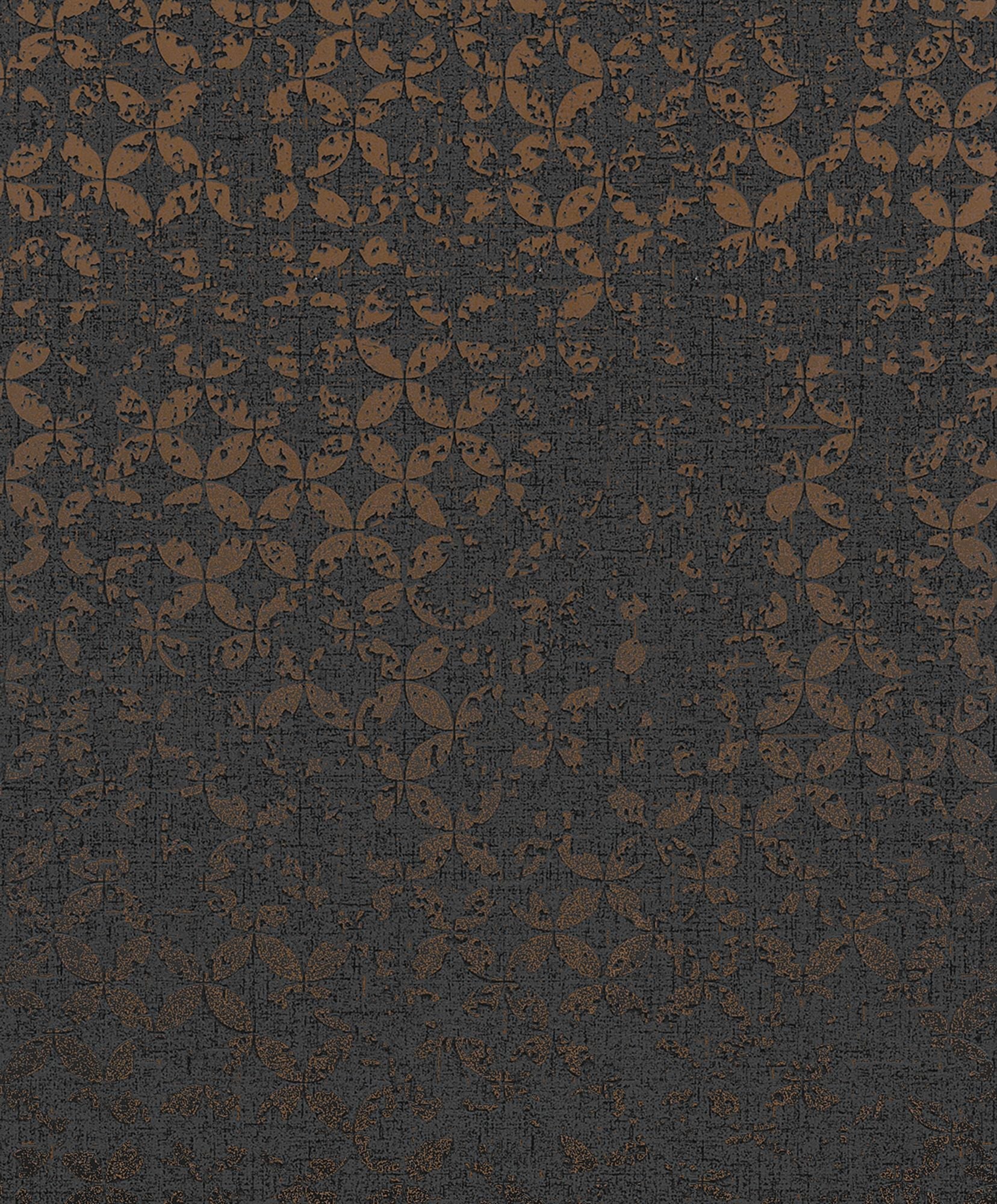 35119 Graphics Black and Bronze Brown City Romance Wallpaper by Galerie