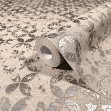 35120 Graphics Orange and Silver Grey City Romance Wallpaper by Galerie