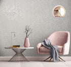 35121 Graphics White and Silver Grey City Romance Wallpaper by Galerie