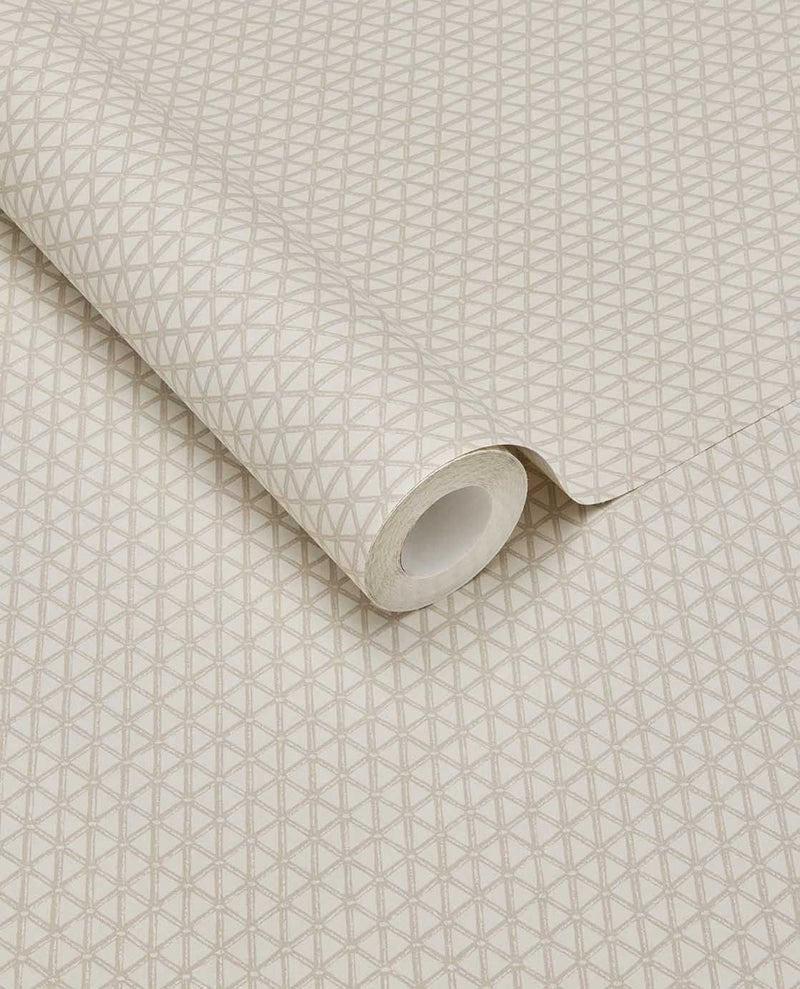 351220 Facet Cream Wallpaper by Eijffinger