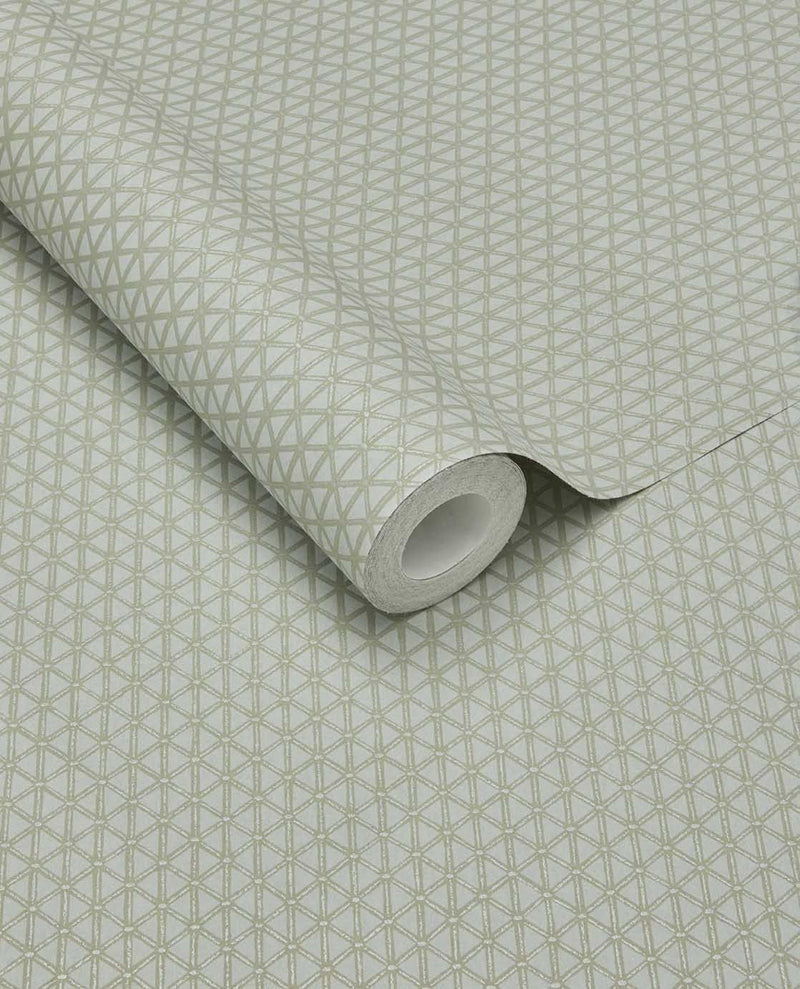 351221 Facet Green Wallpaper by Eijffinger