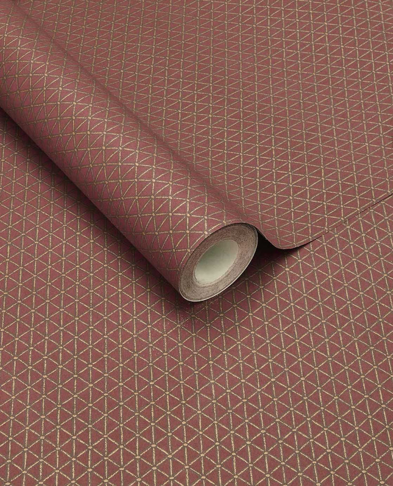 351225 Facet Orange Wallpaper by Eijffinger