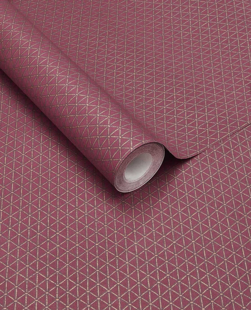 351226 Facet Red Wallpaper by Eijffinger