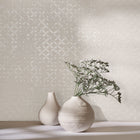 35122 Graphics Beige and Silver Grey City Romance Wallpaper by Galerie