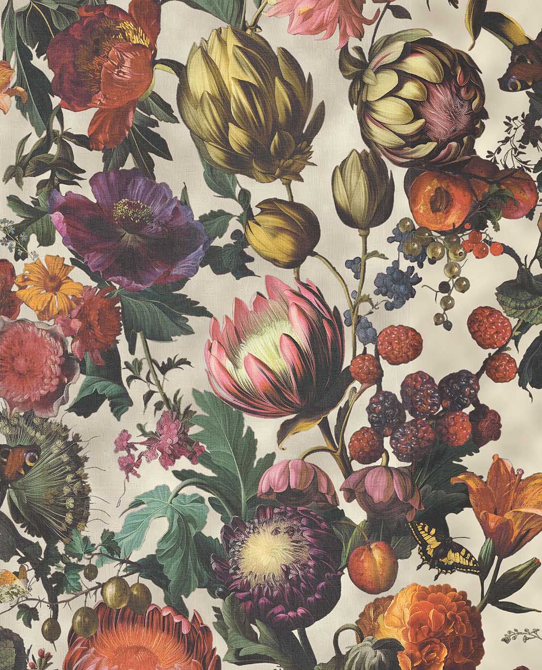 351230 Flourish Blue Wallpaper by Eijffinger