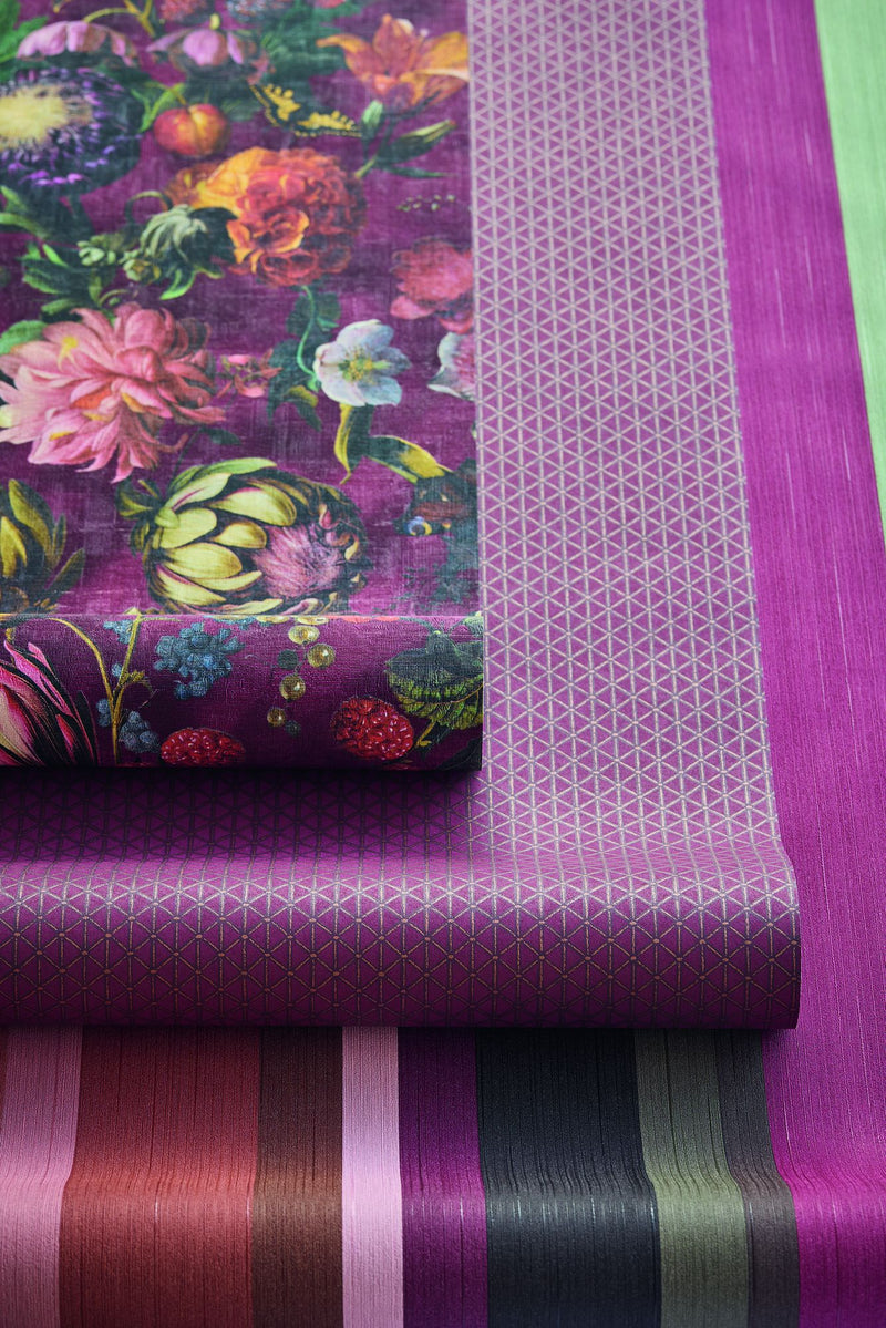 351226 Facet Red Wallpaper by Eijffinger