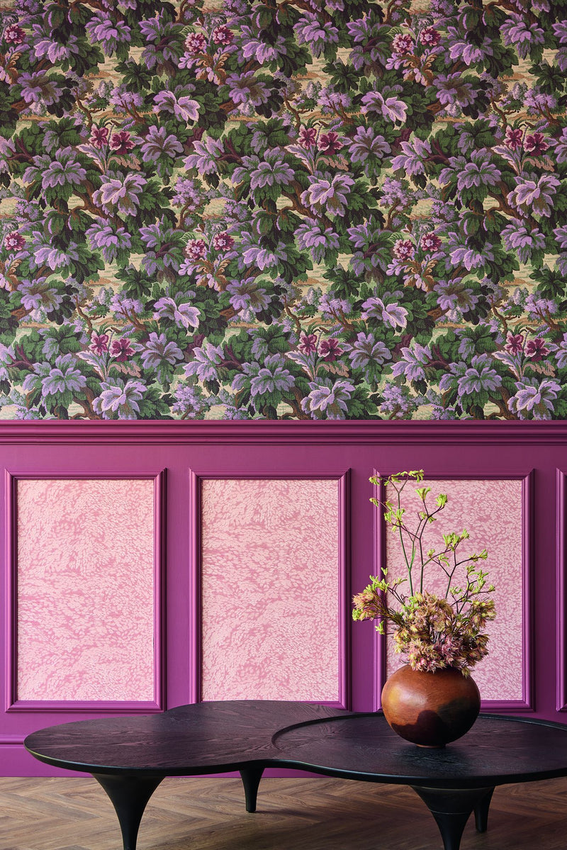 351244 Flourish Mauve Wallpaper by Eijffinger
