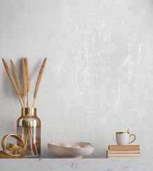 35126 Concrete look White and Silver Grey City Romance Wallpaper by Galerie