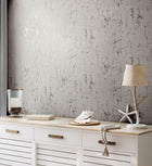 35127 Concrete look Beige and Silver Grey City Romance Wallpaper by Galerie