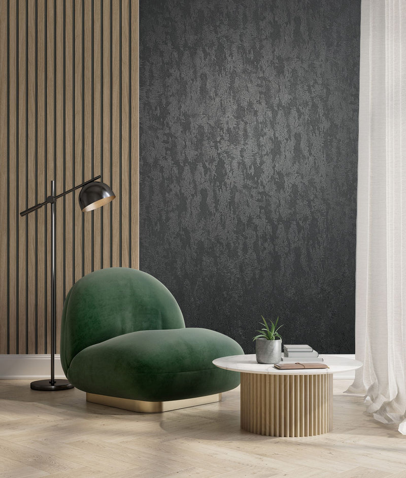 35130 Uni Black City Romance Wallpaper by Galerie