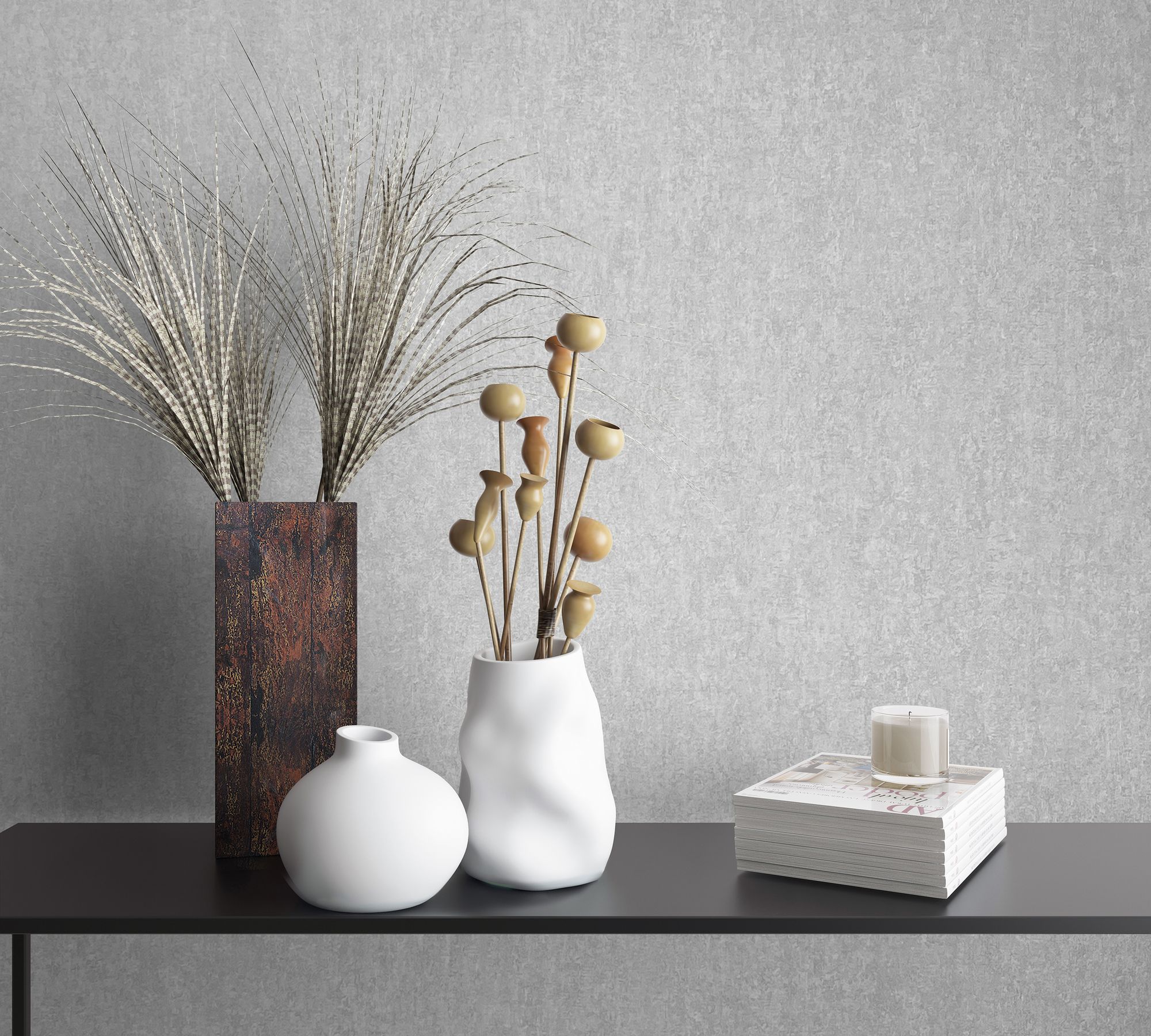 35137 Concrete look Silver Grey City Romance Wallpaper by Galerie