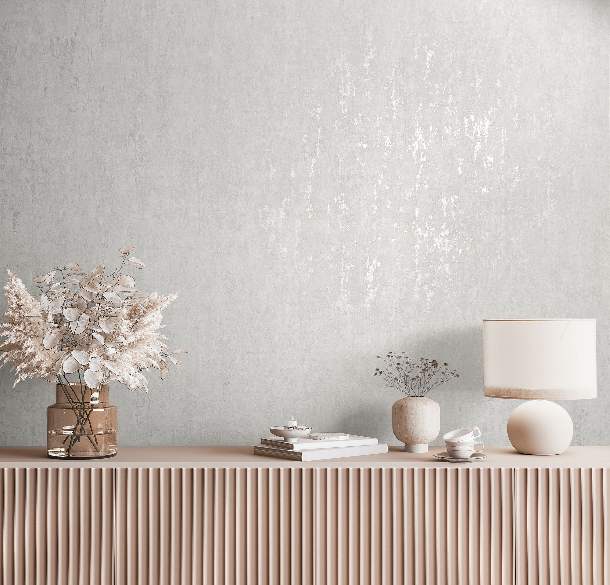 35143 Concrete look Silver Grey City Romance Wallpaper by Galerie