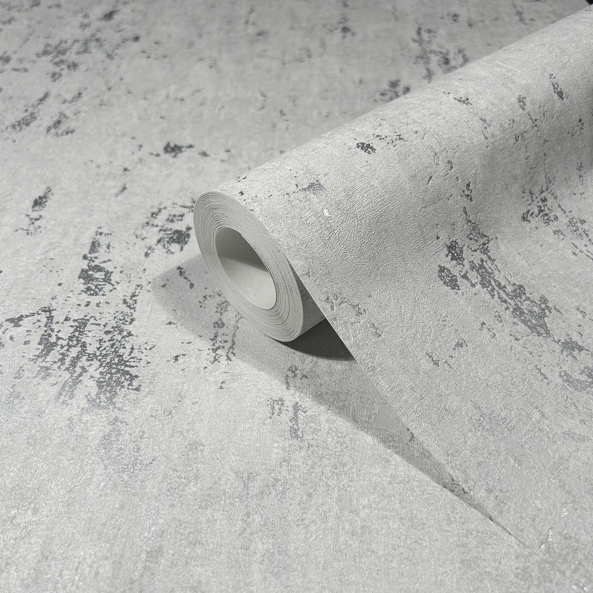 35144 Concrete look Silver Grey City Romance Wallpaper by Galerie