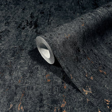 35146 Concrete look Black and Rose Gold City Romance Wallpaper by Galerie