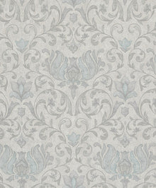 35147 Floral Silver Grey City Romance Wallpaper by Galerie