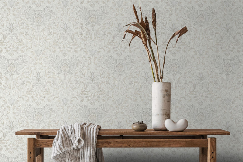 35148 Floral Beige City Romance Wallpaper by Galerie