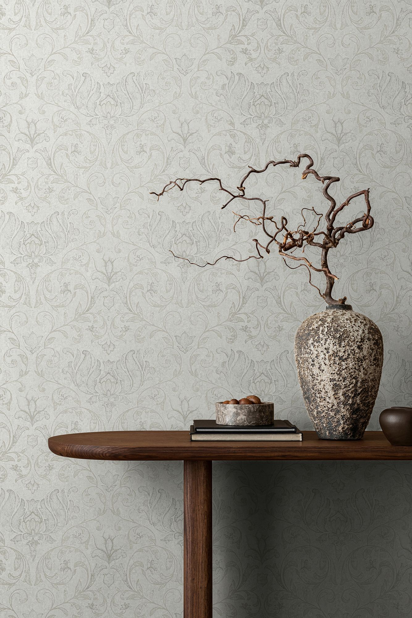 35148 Floral Beige City Romance Wallpaper by Galerie