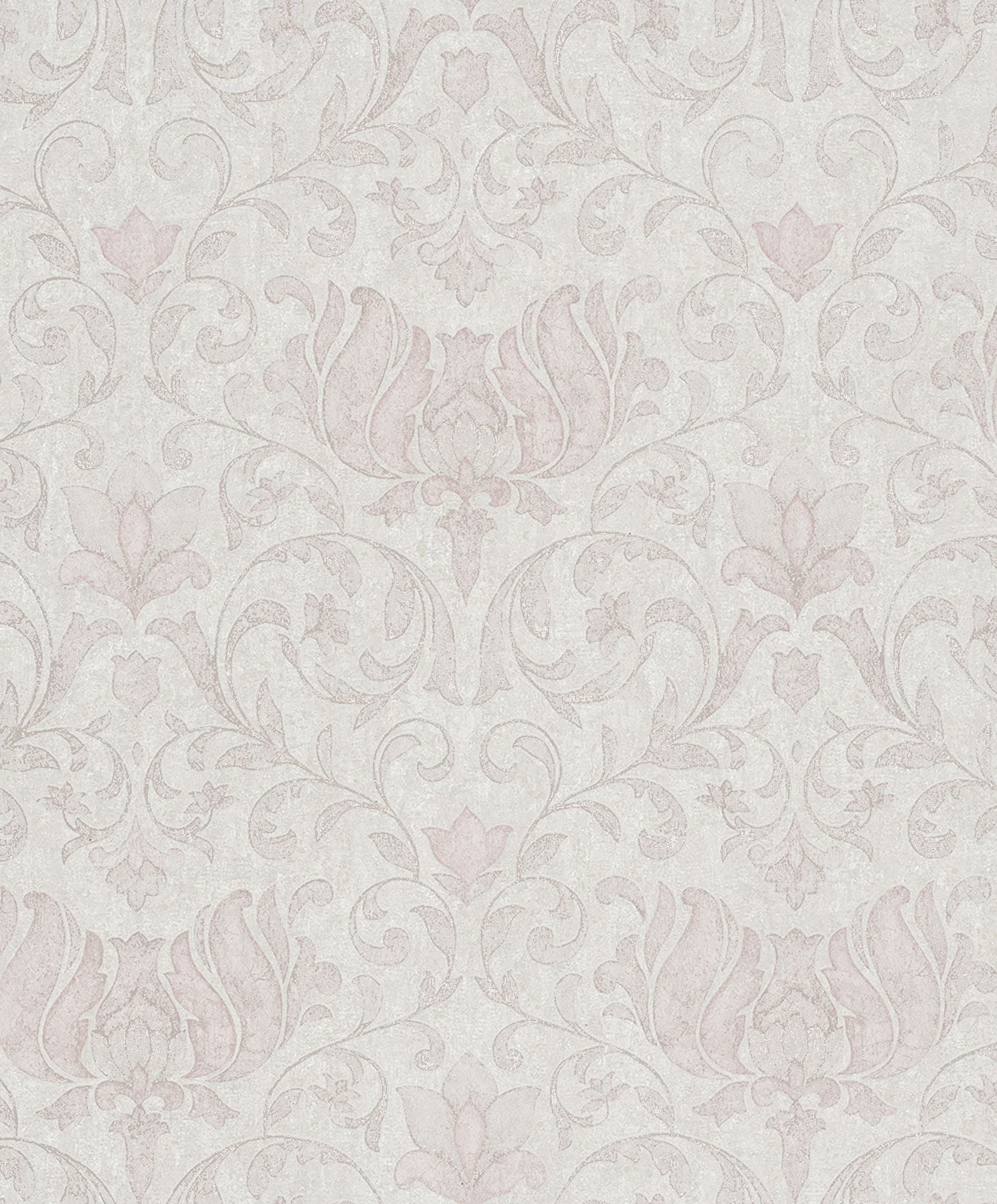 35149 Floral Pink and Silver Grey City Romance Wallpaper by Galerie