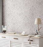 35150 Floral Silver Grey and Pink City Romance Wallpaper by Galerie