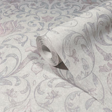 35150 Floral Silver Grey and Pink City Romance Wallpaper by Galerie