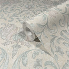 35151 Floral Beige, Blue and Pink City Romance Wallpaper by Galerie