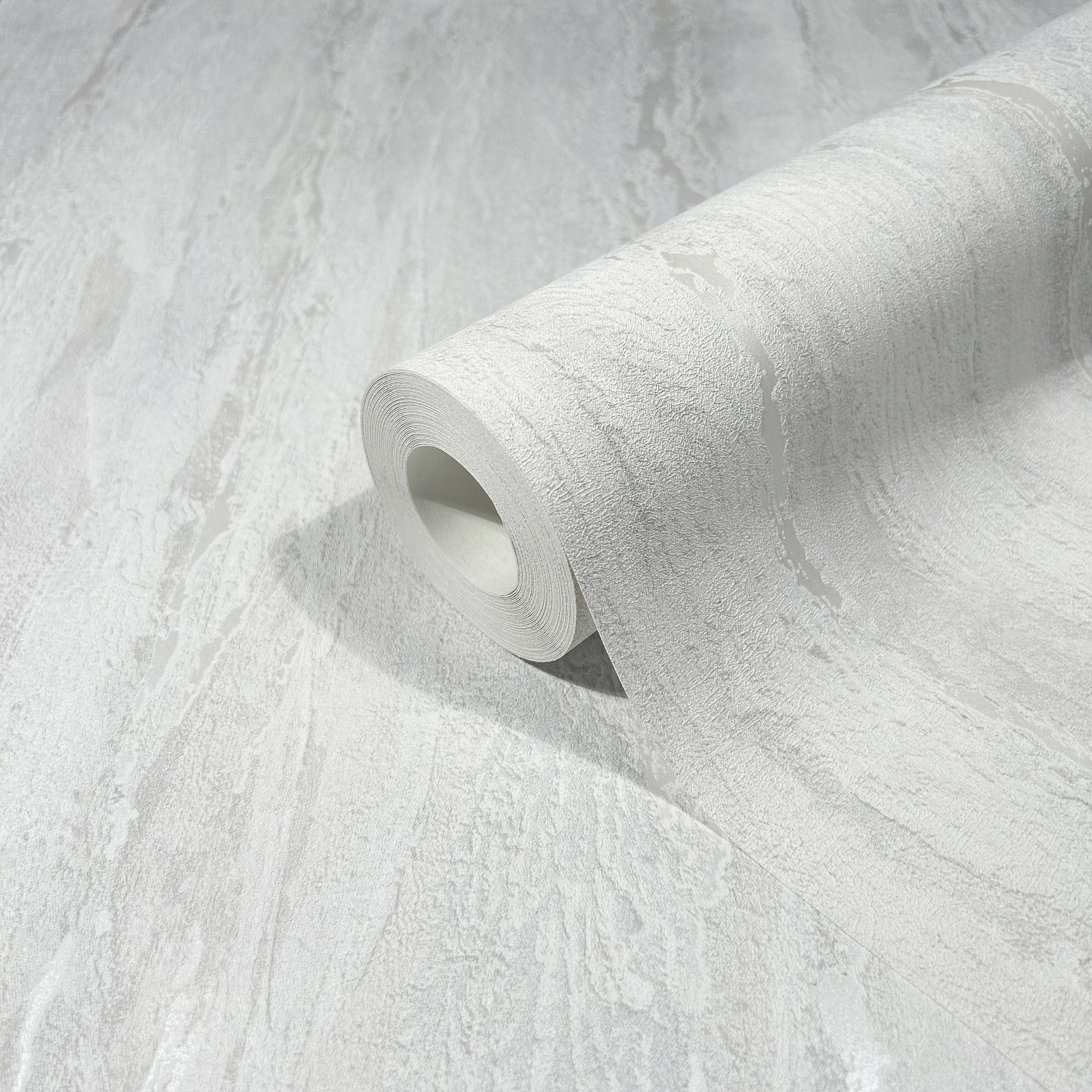 35153 Plaster look White and Silver Grey City Romance Wallpaper by Galerie