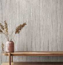 35157 Plaster look Pink and Silver Grey City Romance Wallpaper by Galerie