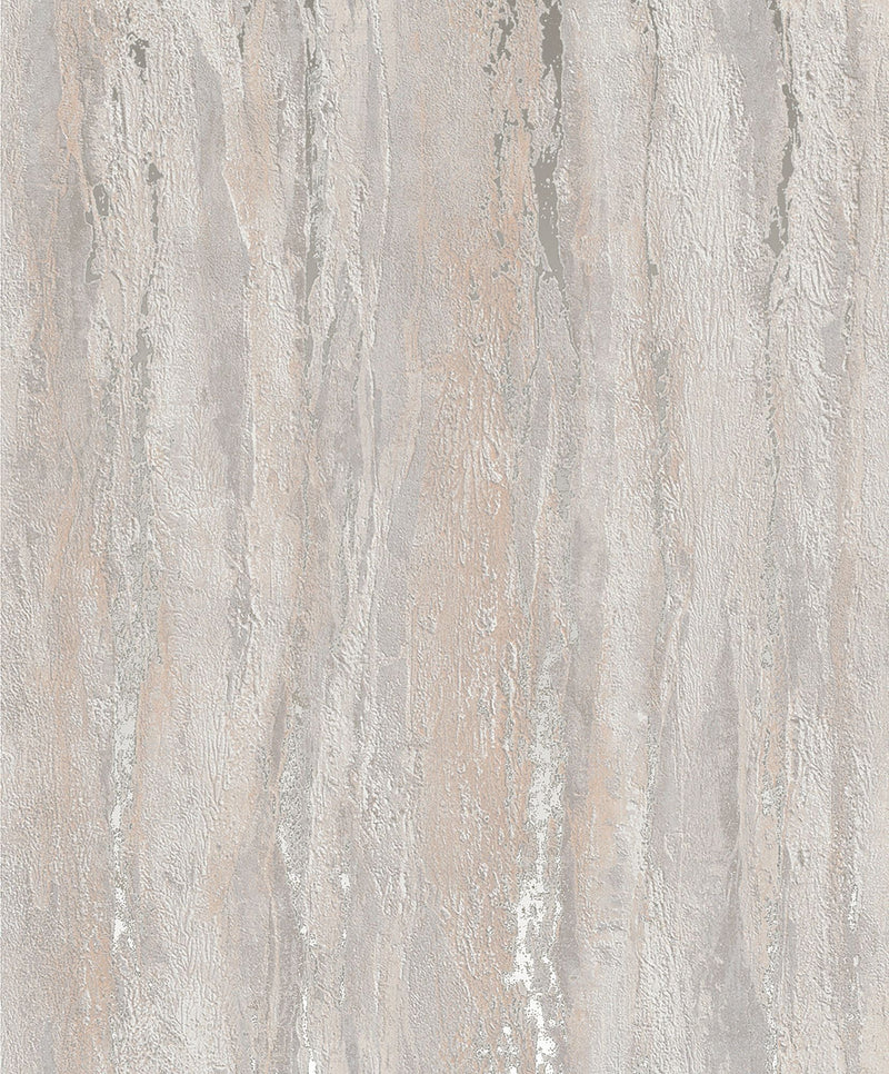 35158 Plaster look Orange and Silver Grey City Romance Wallpaper by Galerie