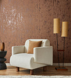 35163 Concrete look Bronze Brown and Silver Grey City Romance Wallpaper by Galerie