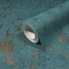 35164 Concrete look Green and Gold City Romance Wallpaper by Galerie