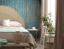 35167 Plaster look Green and Gold City Romance Wallpaper by Galerie