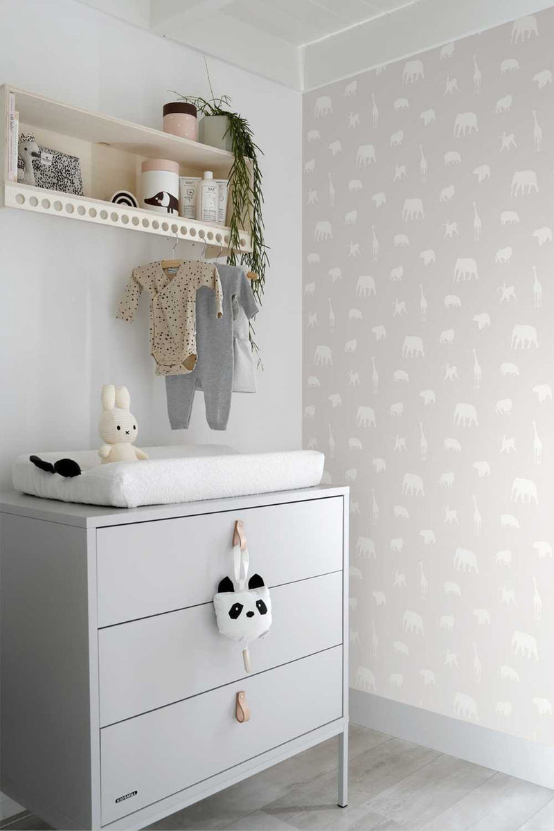 352-347689 Soft Animals Precious Wallpaper by Today Interiors