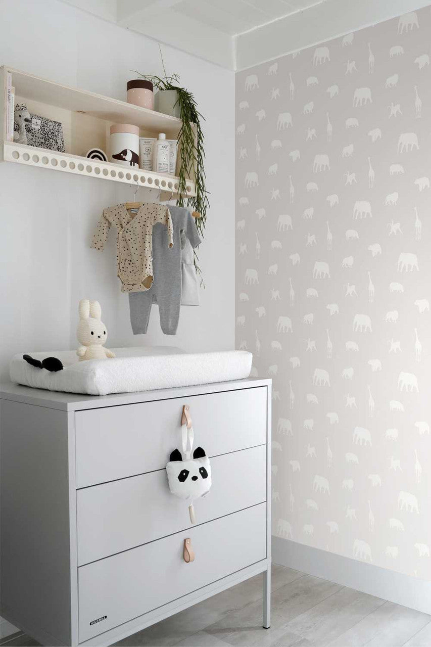 352-347689 Soft Animals Precious Wallpaper by Today Interiors